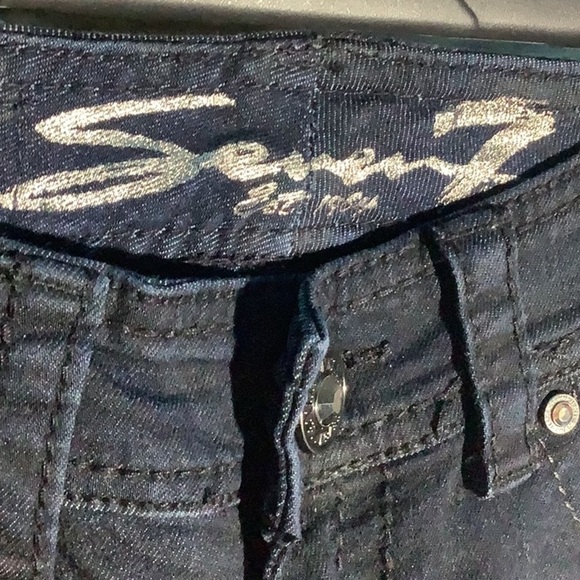 Seven7 NEW - Sz 8 - skinny jeans - a very dark navy blue - camera can’t capture - Picture 9 of 9